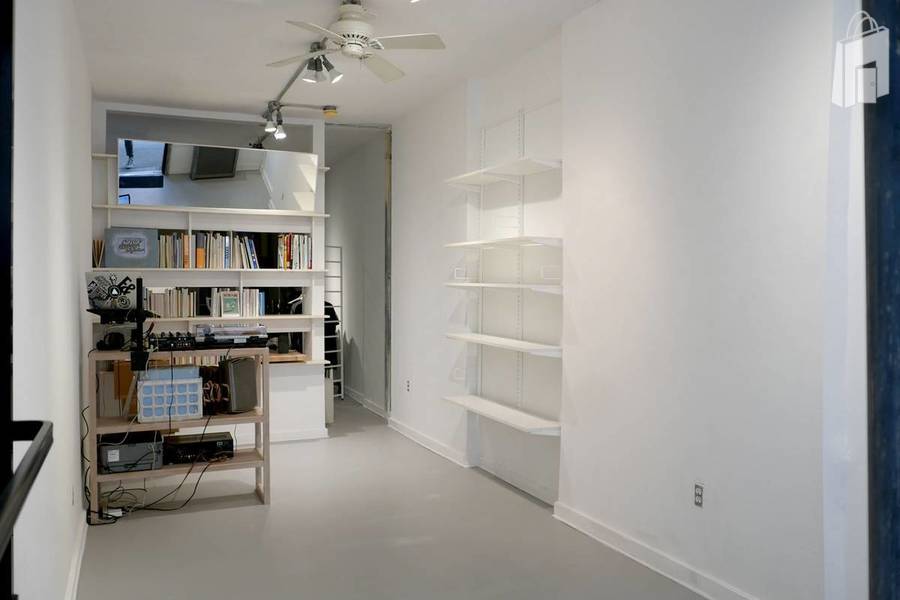 store with empty shelves that can easily be taken off too