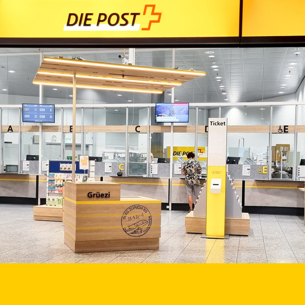 Promotionsfläche Postfiliale Luzern 1 Hauptpost