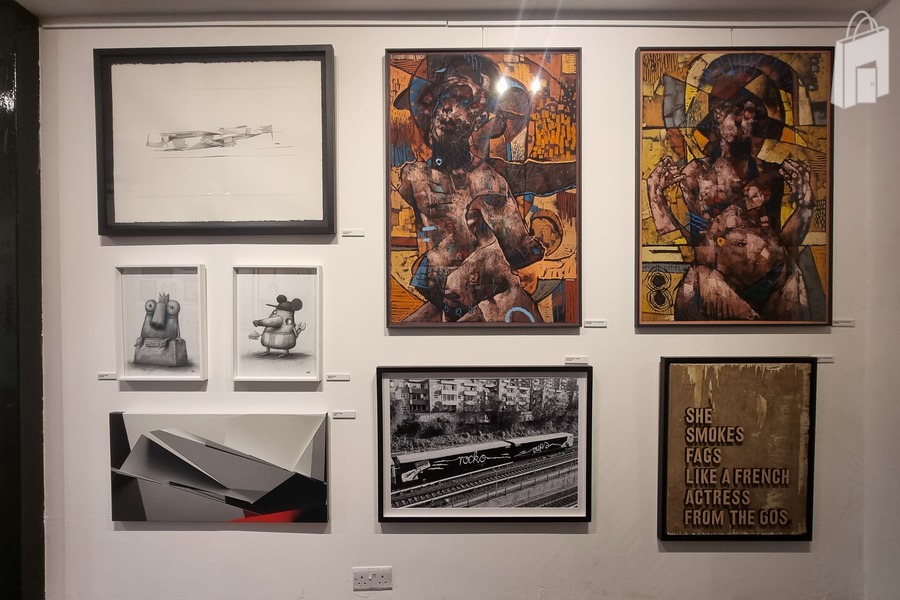 Back room first left wall