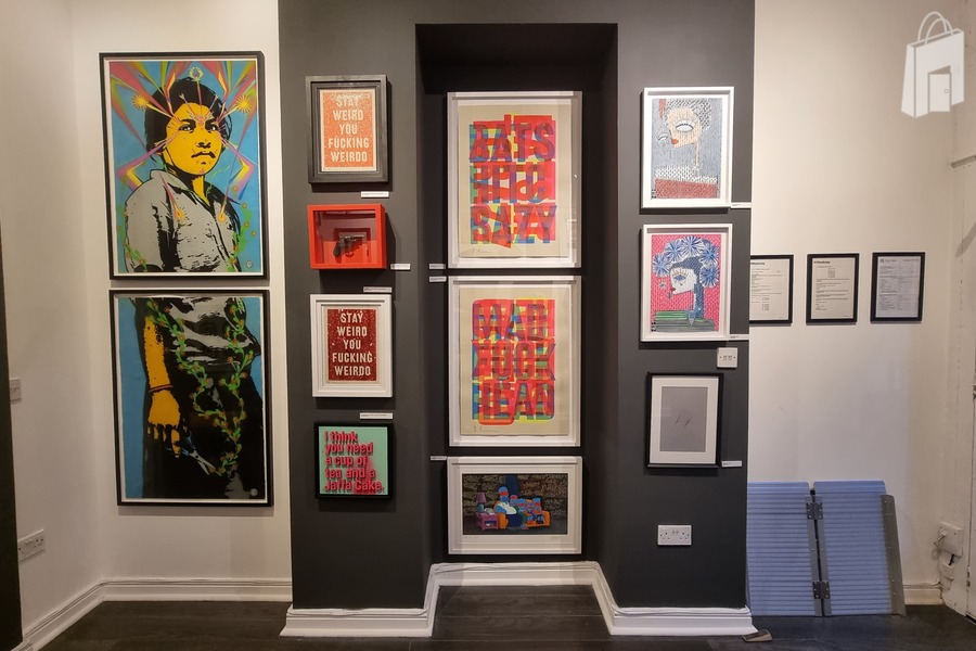 Front room right wall