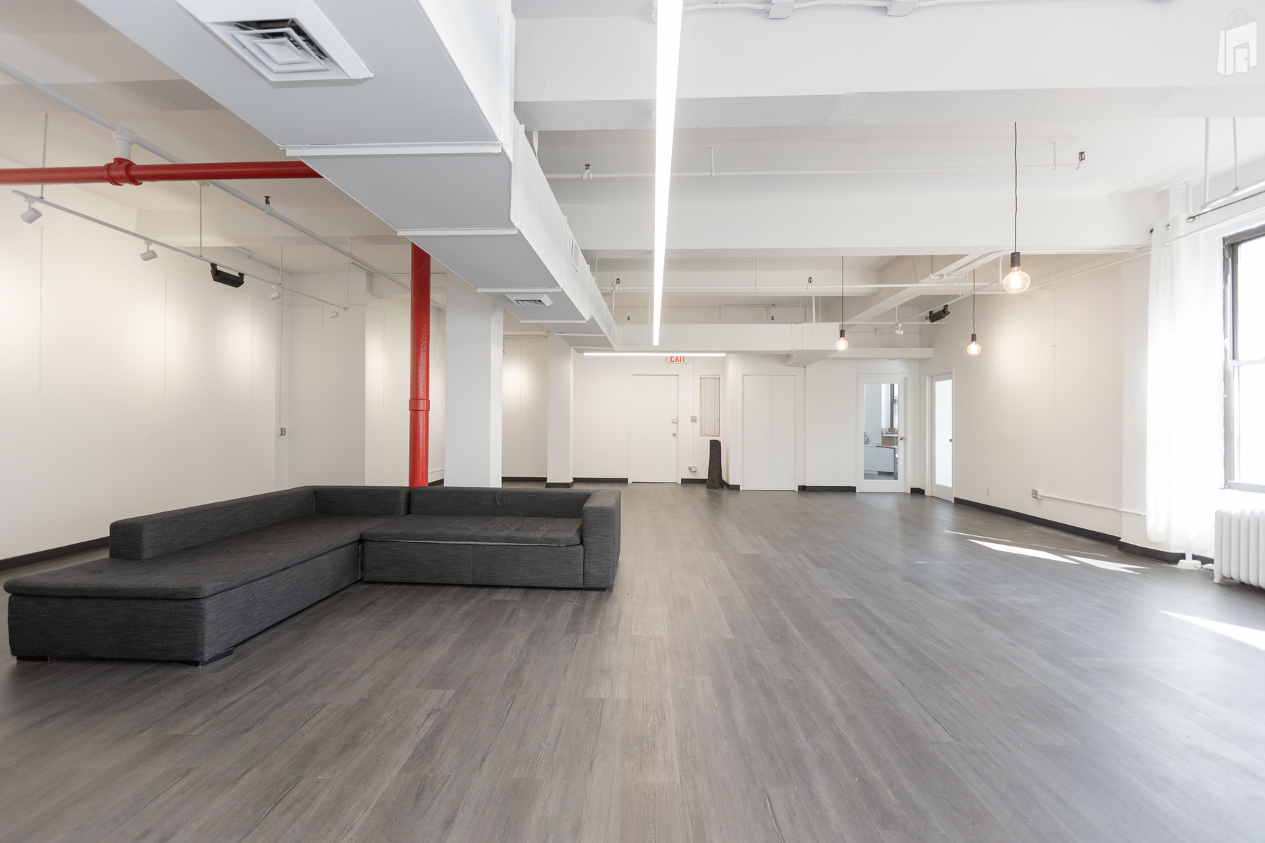 View of the main room - sectional couch is removable