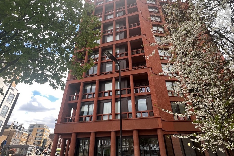 Building and side entrance