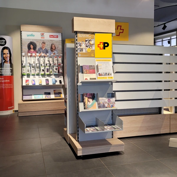 Présentoir à affiches A4 de la Poste Lausanne 2 St-François