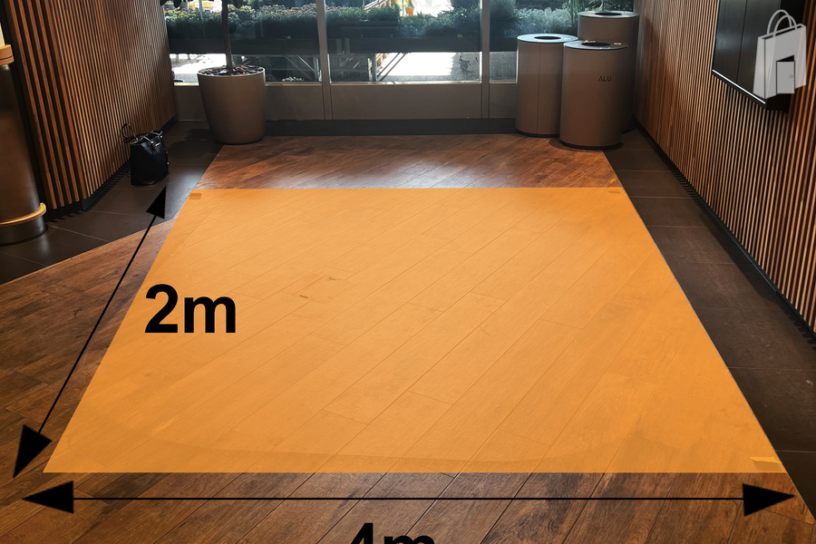 Fläche 3 (Ecke beim Lift) EG