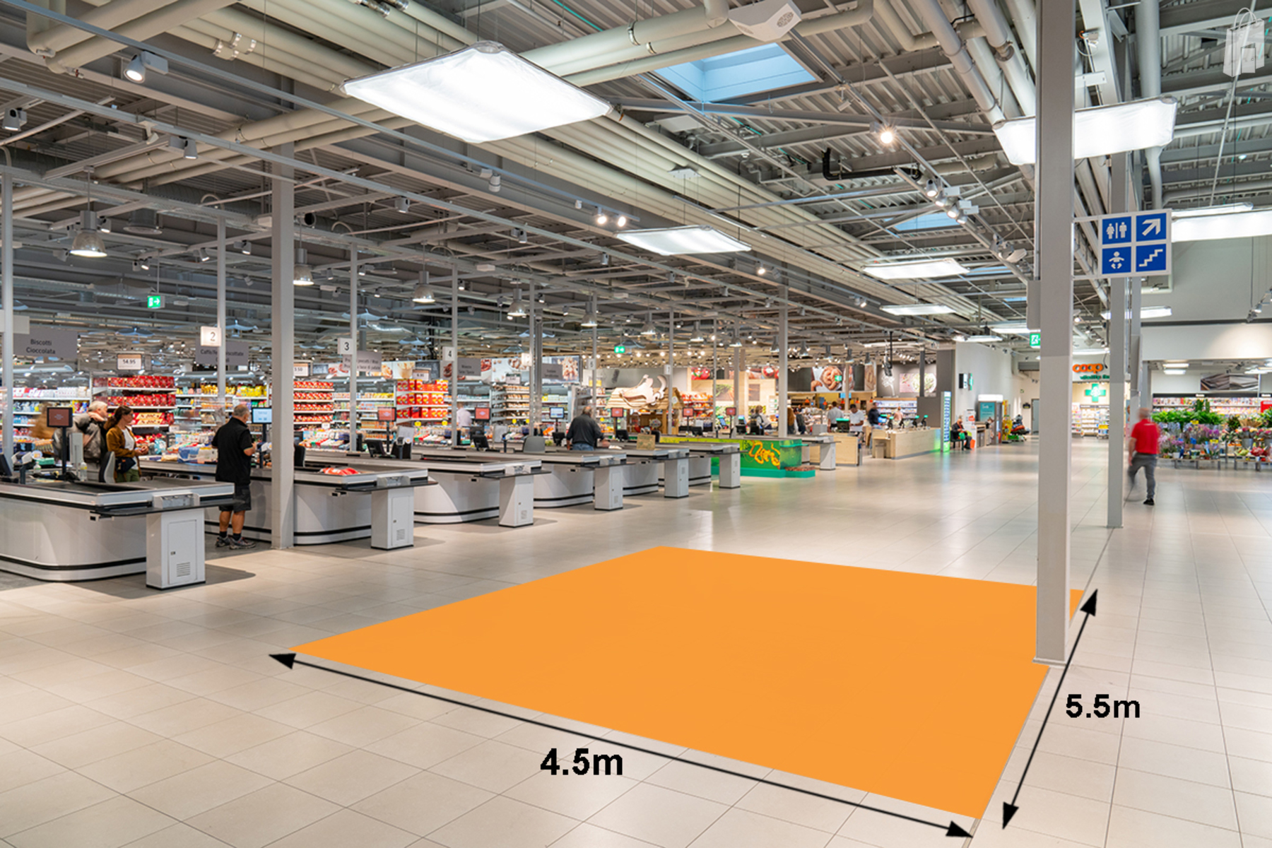 Mall centrale pilastro di mezzo