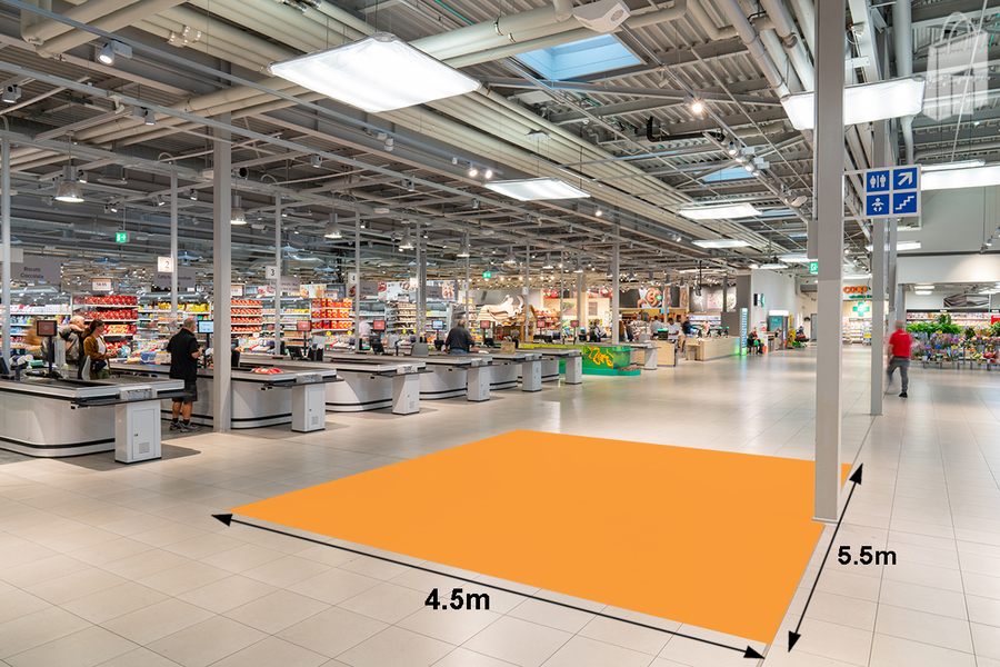 Mall centrale pilastro di mezzo