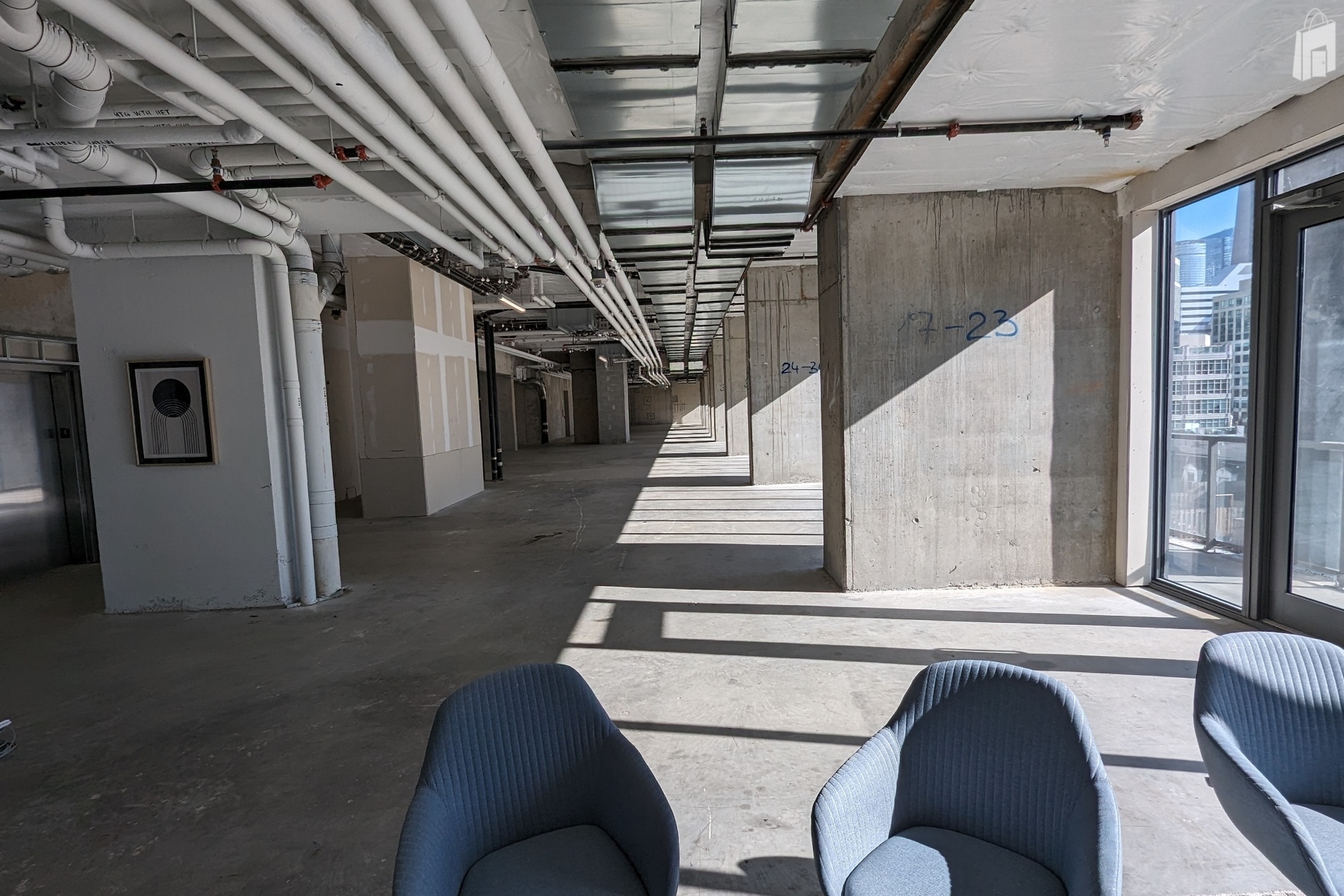 Full Floor Raw Vacant Unit Ready for Your Vision