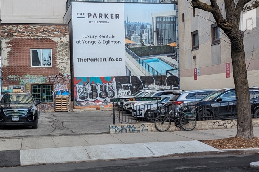 Wall Mural Opportunity at College Street and Spadina Avenue