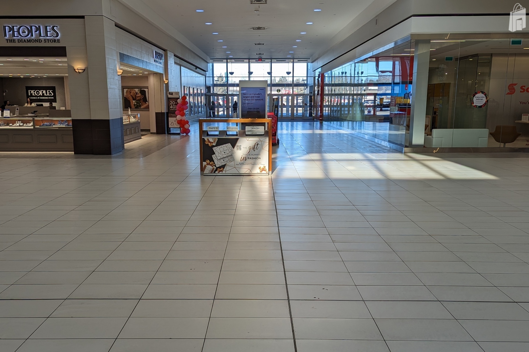 Be Seen at the Front Entrance of the Mall