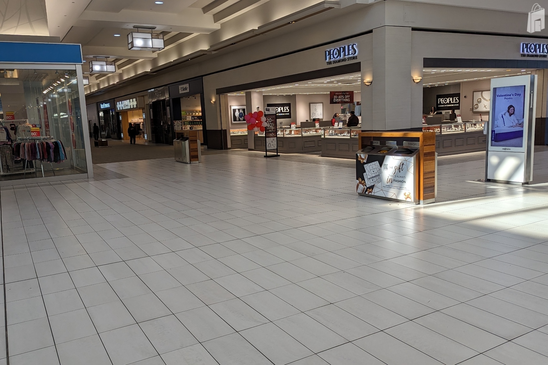 Be Seen at the Front Entrance of the Mall