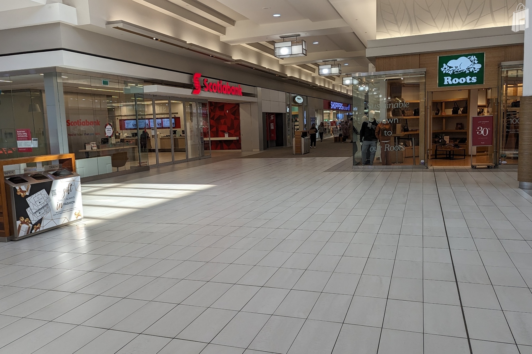 Be Seen at the Front Entrance of the Mall