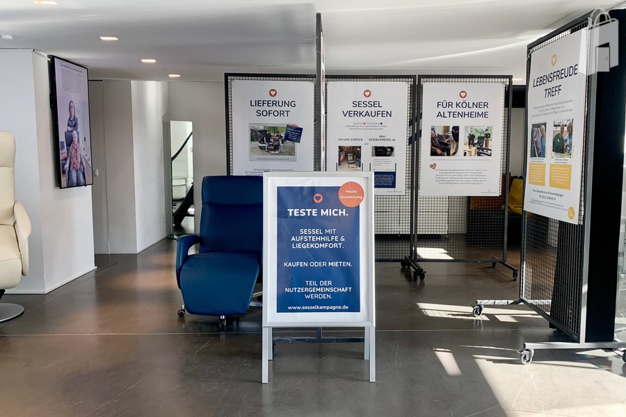 Beispiel Showroom Sessel_Location im KRANHAUS NORD