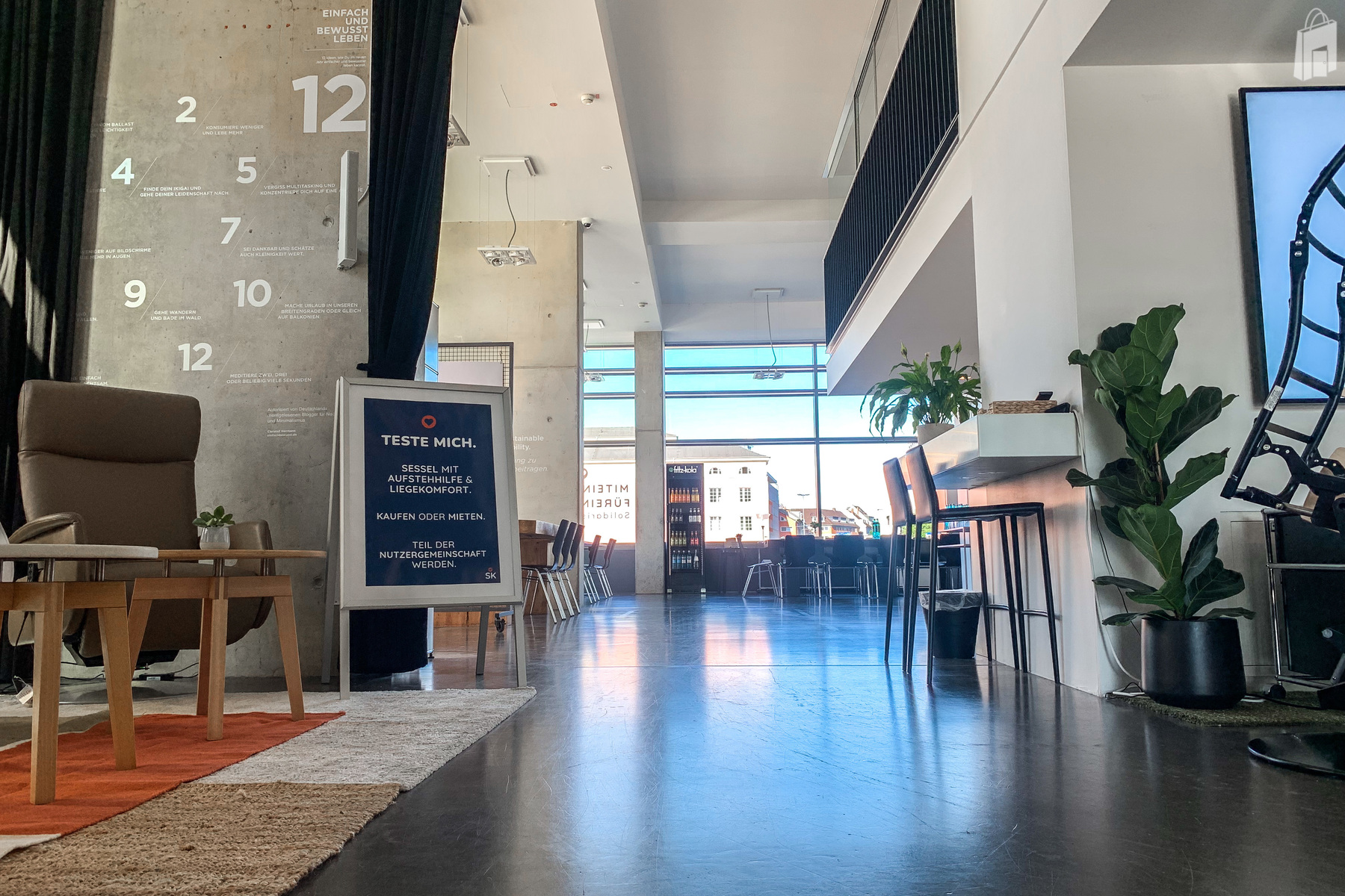 Blick in die Location_weit_Location im KRANHAUS NORD