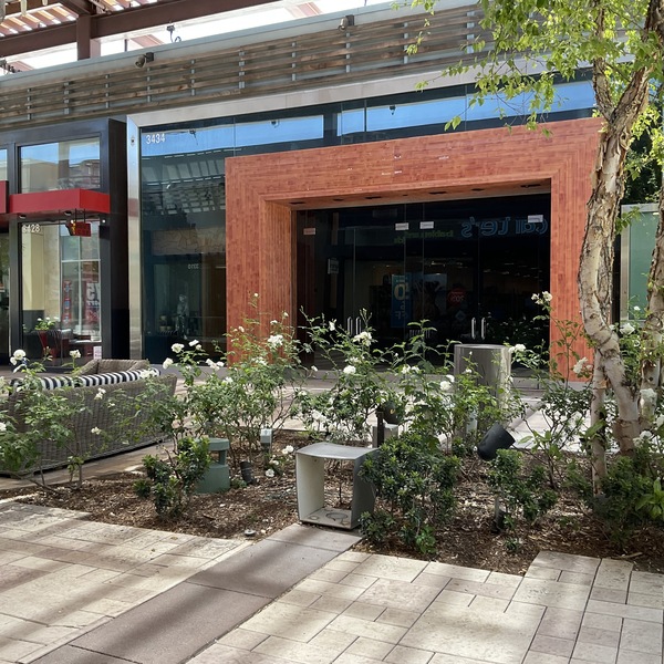 Former Disney Store with Outdoor Patios and Koi Pond Near Major Retailers