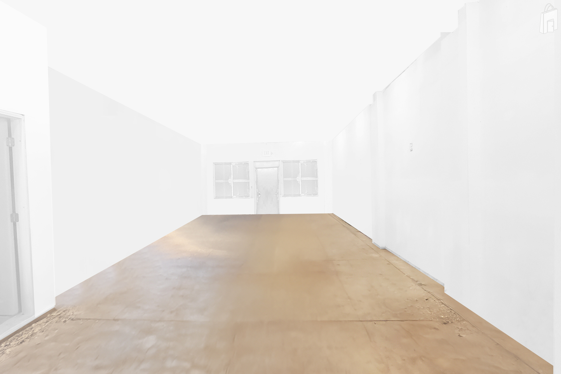 virtual view from rear to remove client staged furniture