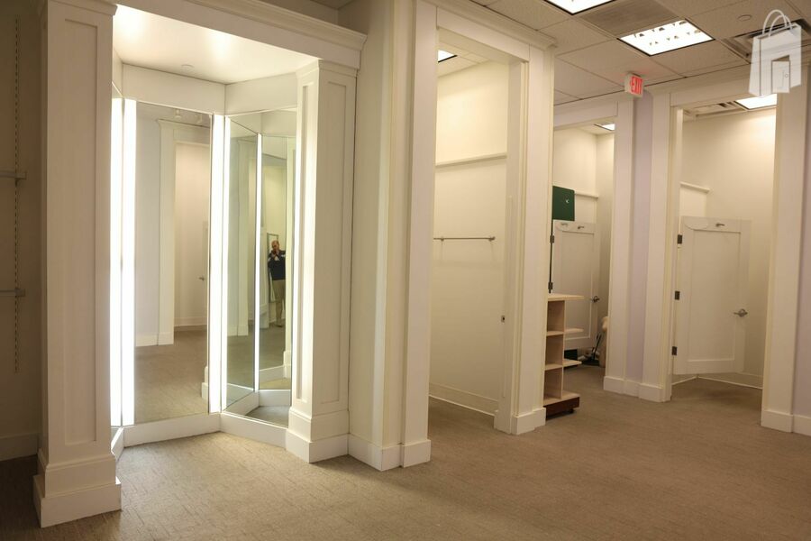 fitting rooms