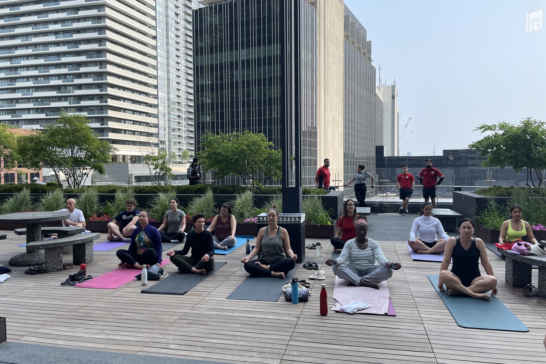 Yoga/Fitness event at the Rooftop Patio