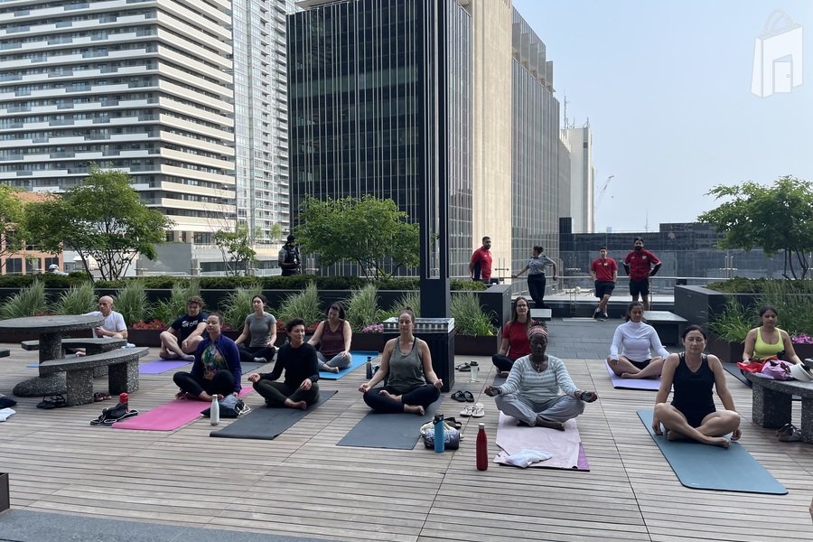 Yoga/Fitness event at the Rooftop Patio