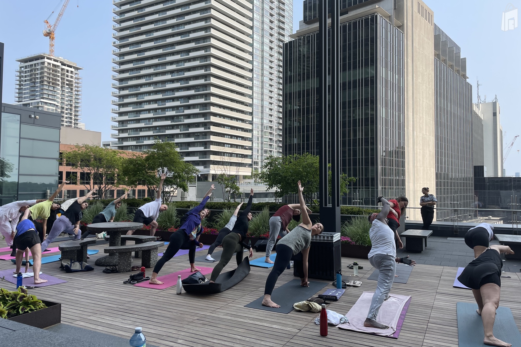 Yoga/Fitness event at the Rooftop Patio