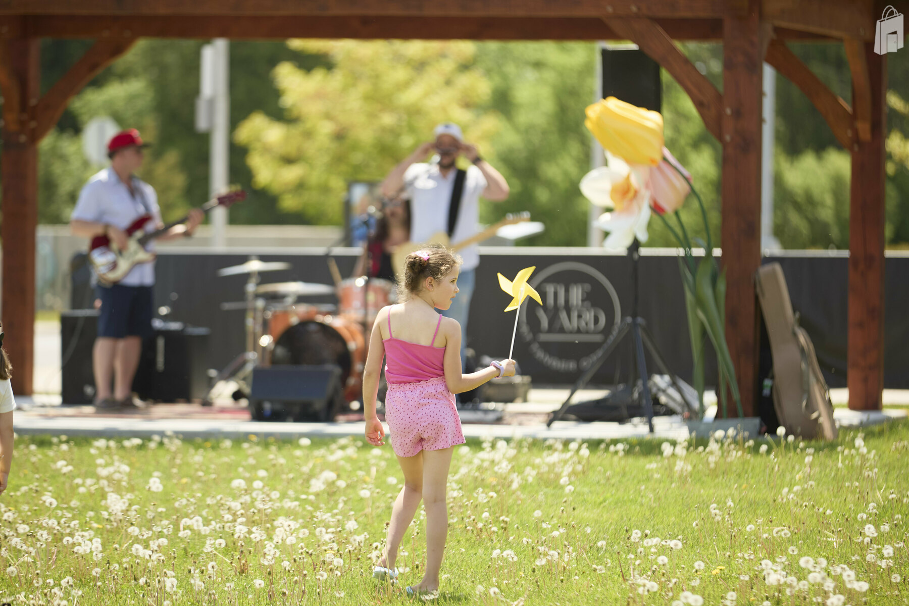 Pergola/staging area