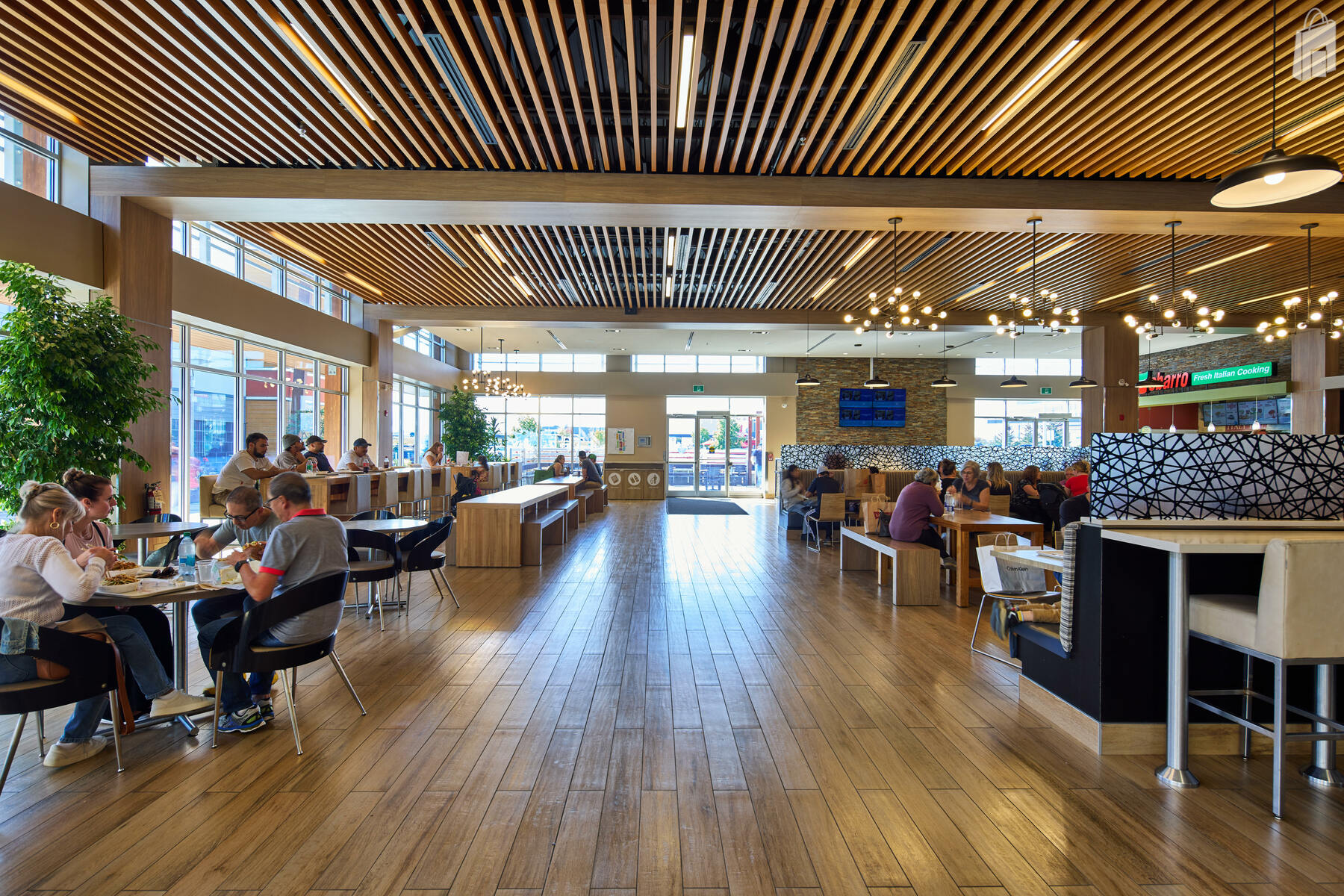 The food court is the only indoor common area that offers seating for customers to rest, refuel, and reconnect with their fellow shoppers. 