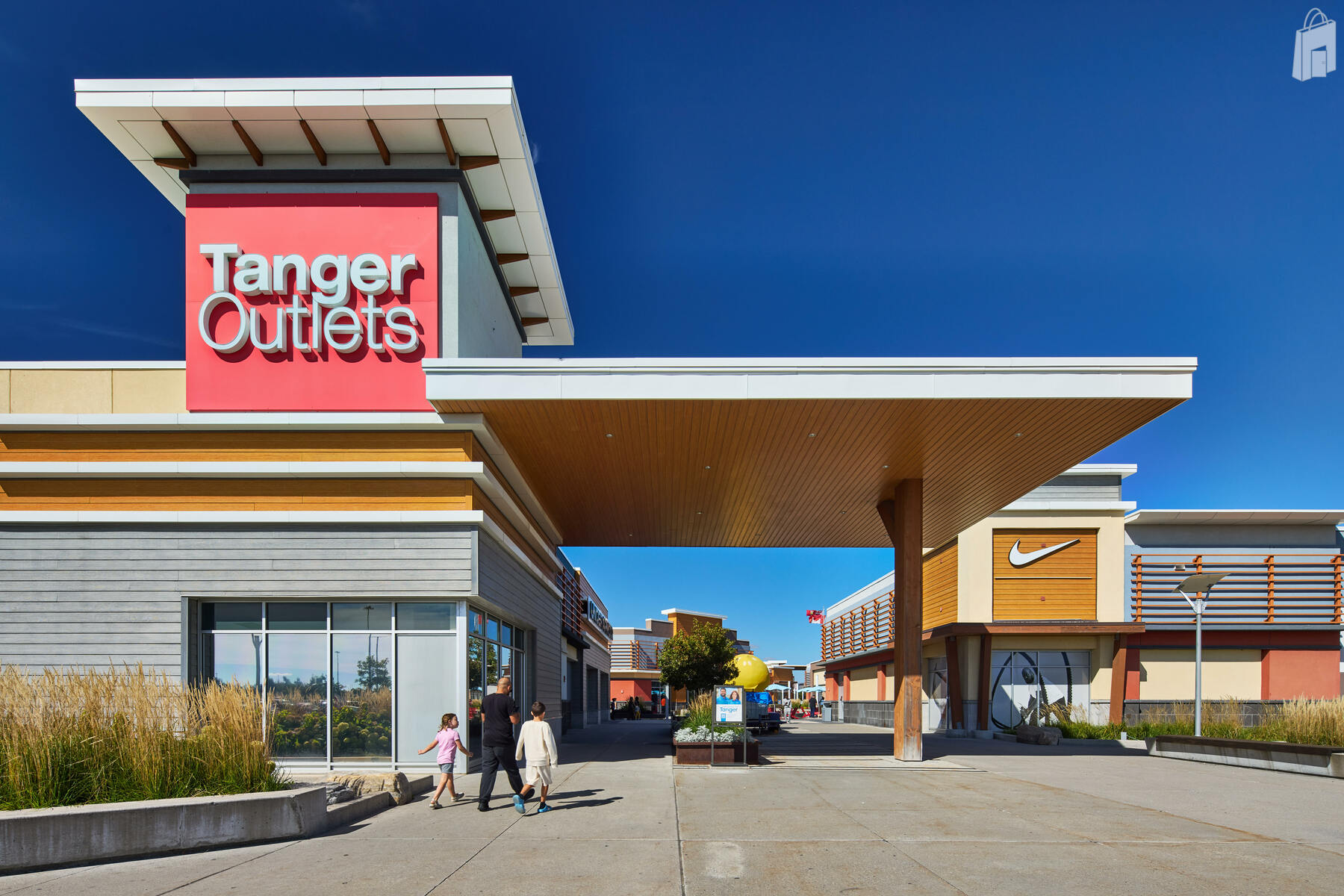 Located between Under Armour and Nike