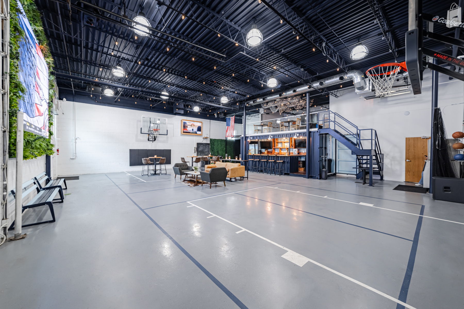 View of space from garage door 