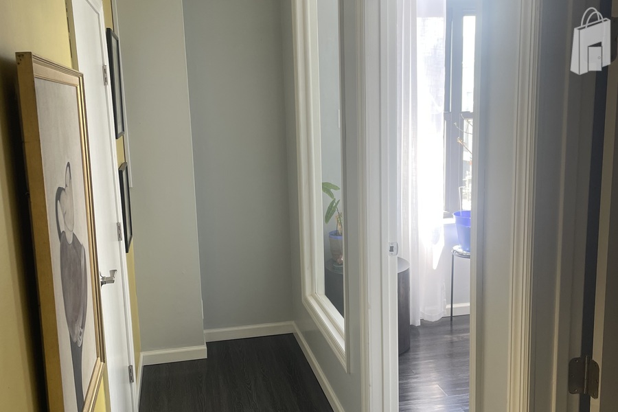 Bright Modern Hallway Connecting Private Office Suites - Astoria NY Creative Work & Production Space