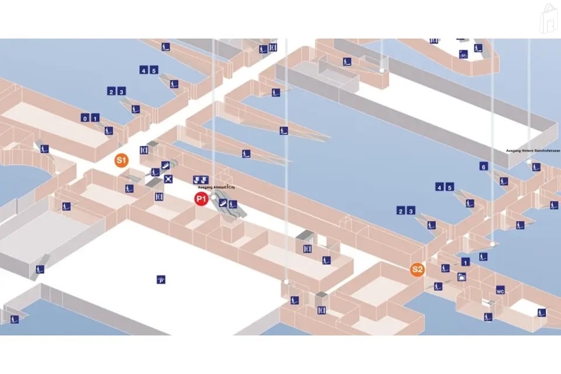Verteilpunkte im Bahnhof Aarau
