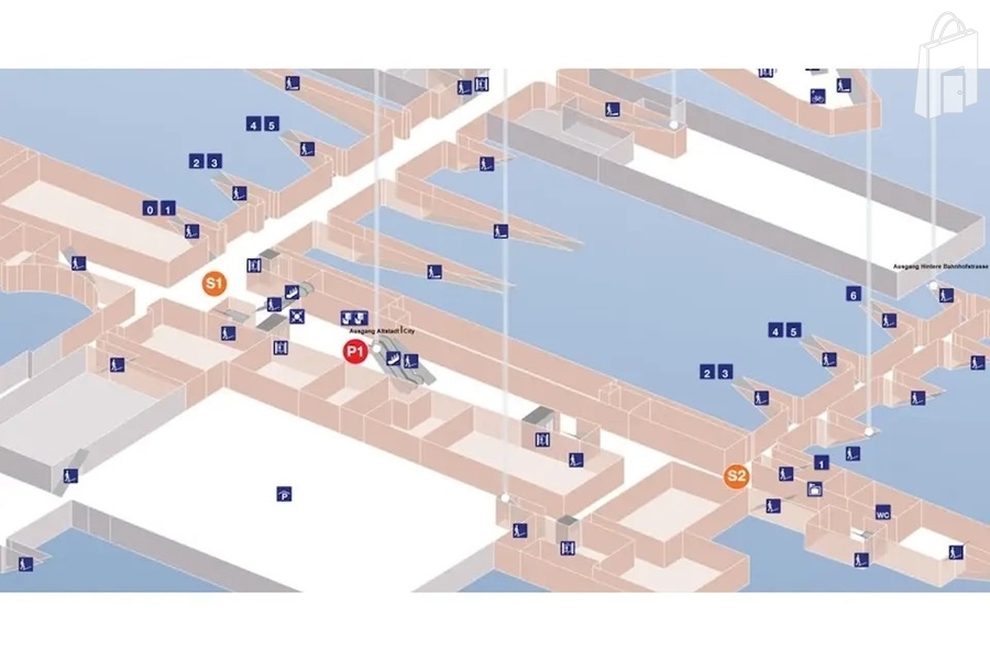 Verteilpunkte im Bahnhof Aarau