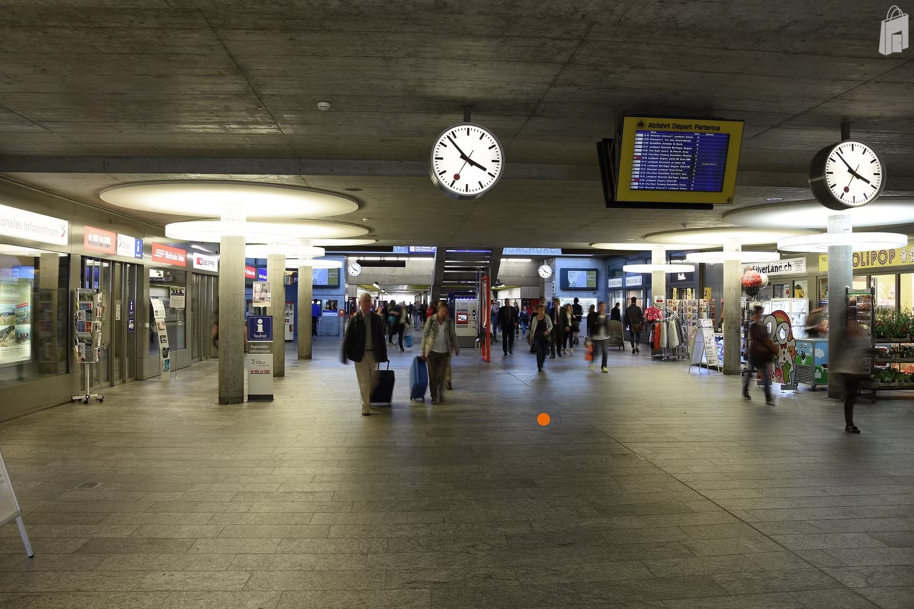 Verteilpunkte im Bahnhof Chur
