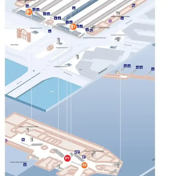 Verteilpunkte im Bahnhof Luzern