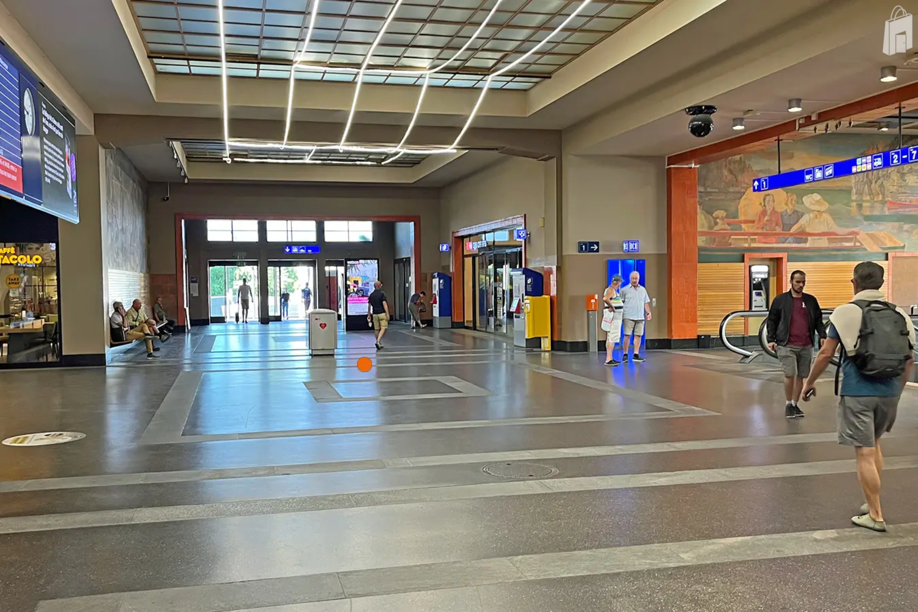 Verteilpunkte im Bahnhof Neuchâtel