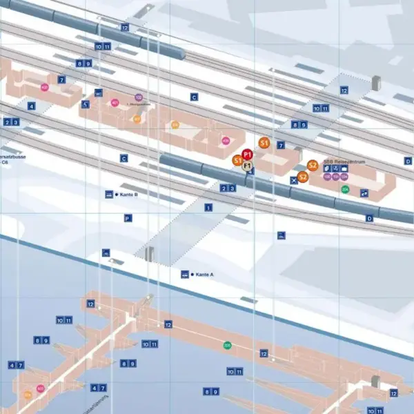 Verteilpunkte im Bahnhof Olten