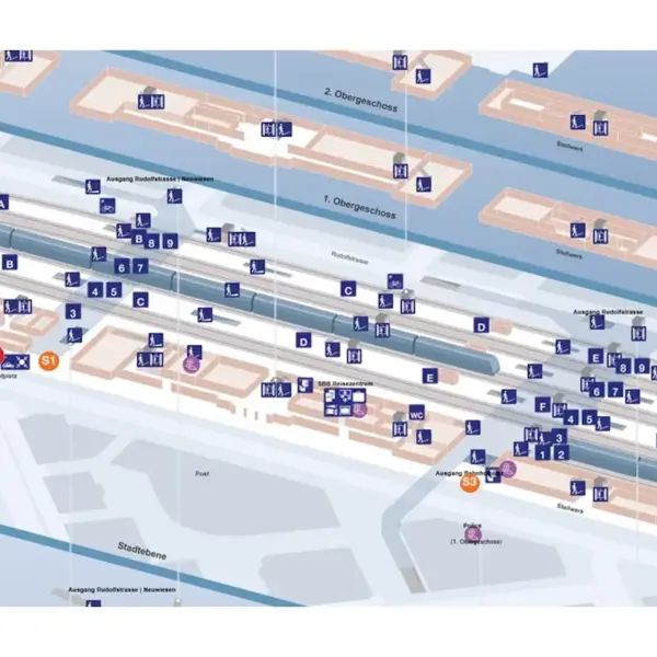 Verteilpunkte im Bahnhof Winterthur