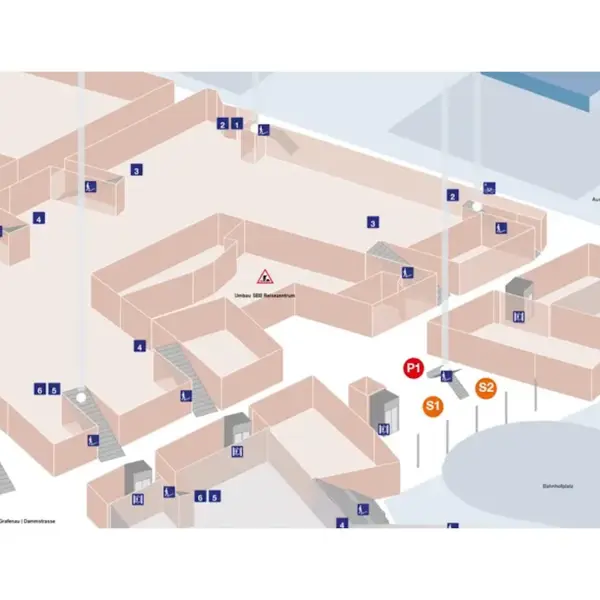 Verteilpunkte im Bahnhof Zug