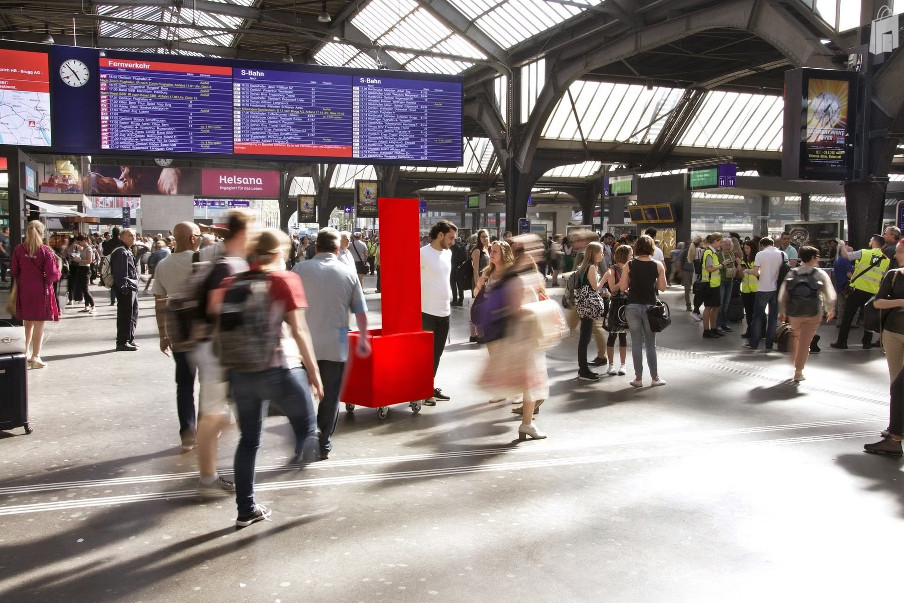 Verteilpunkte im Bahnhof Horgen
