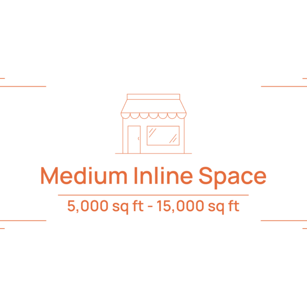 Medium Inline Space at Cloppers Mill Village (up to 9720 sq ft)
