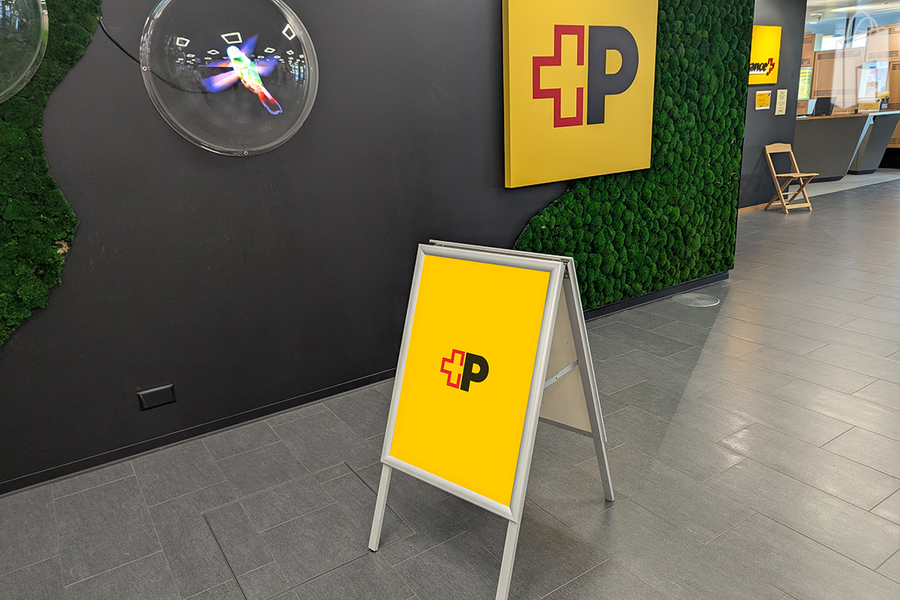 Affiche (50x70cm) dans la filiale de la Poste Satigny