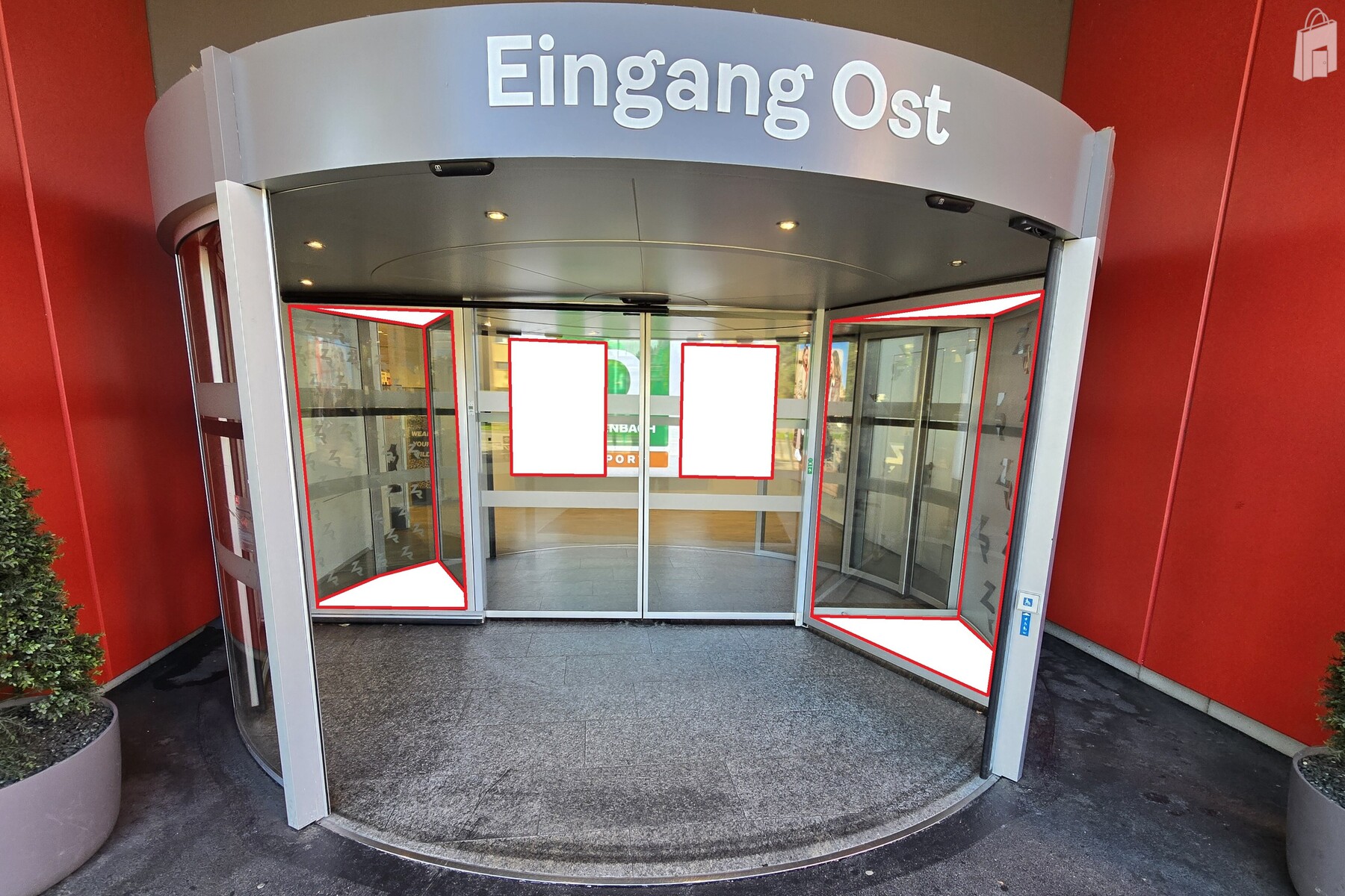 Drehtüre Ost aussen