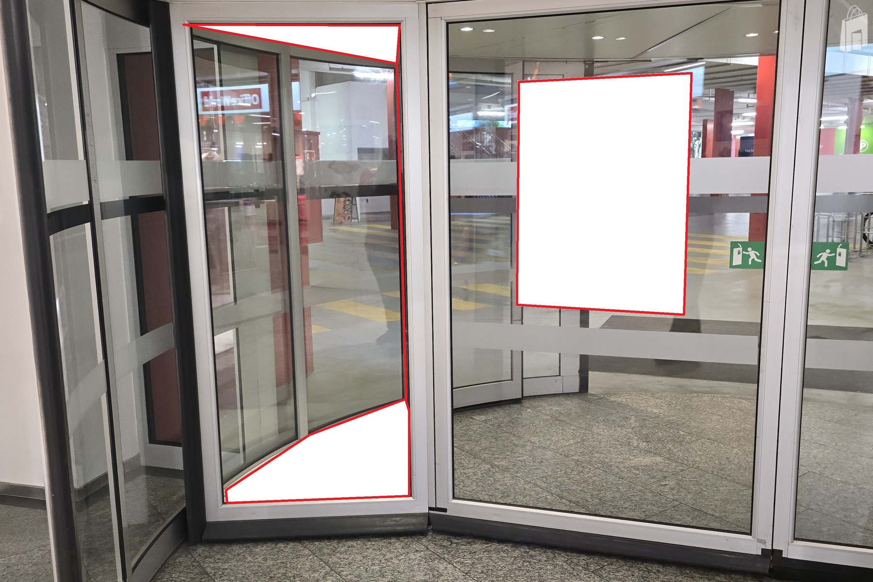 Drehtüre Vitrine 1 Nord