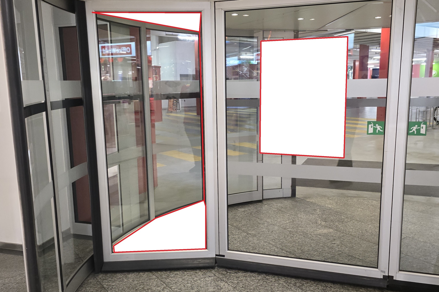 Drehtüre Vitrine 1 Nord