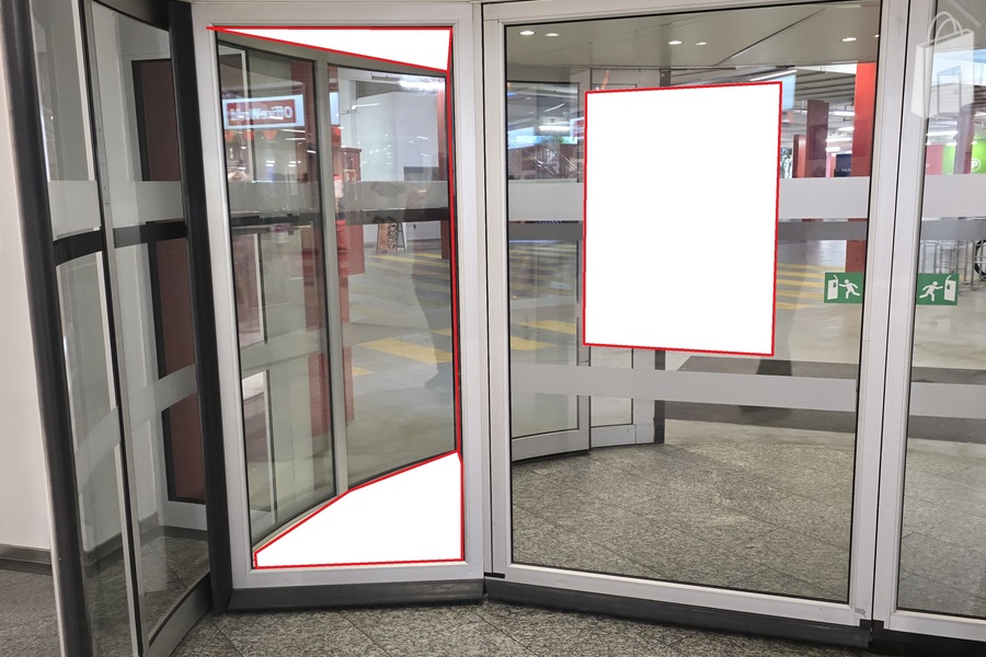 Drehtüre Vitrine 1 Nord