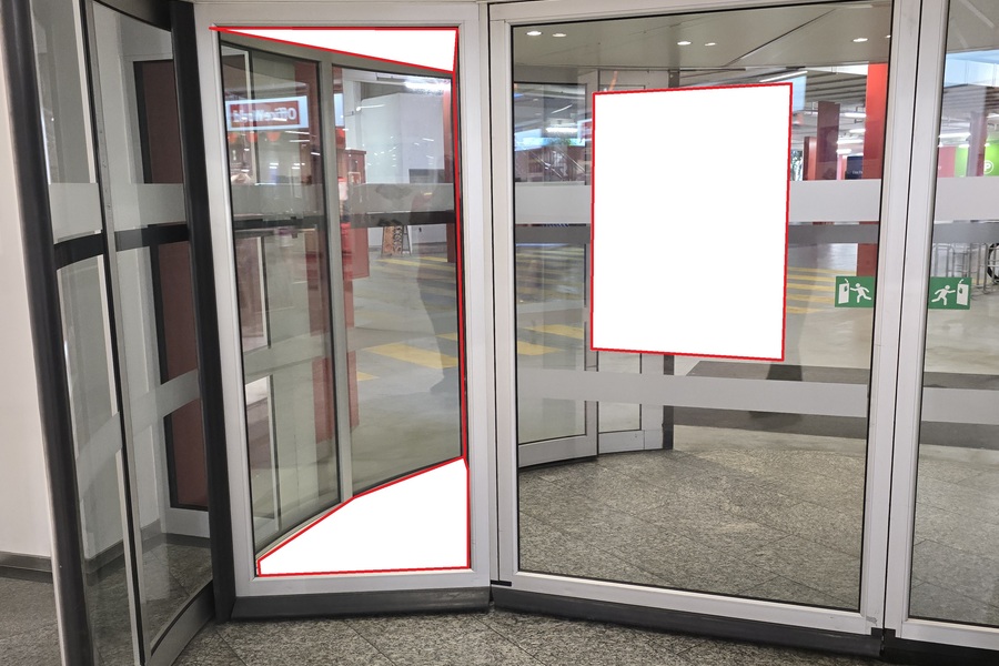 Drehtüre Vitrine 1 Nord
