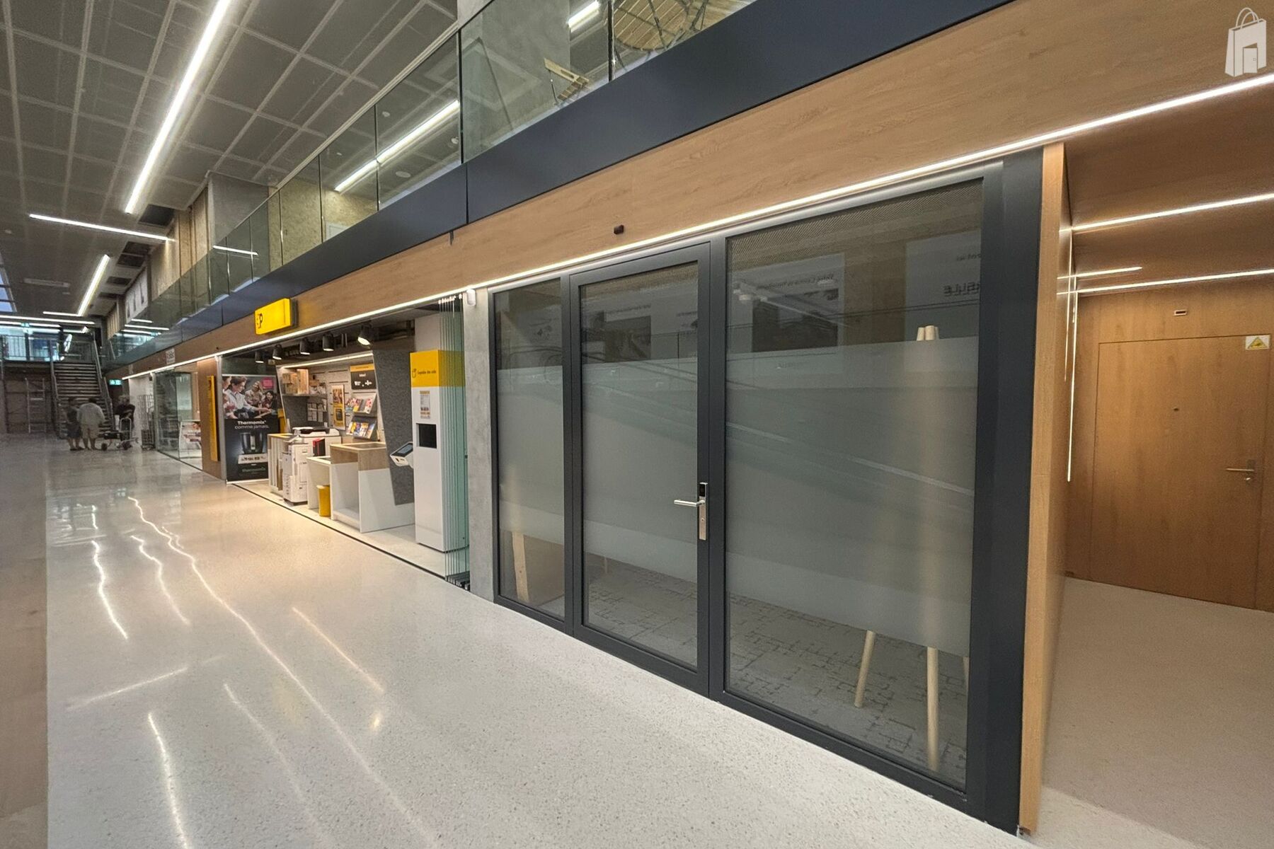 Vue extérieure, Box de conseil de la Poste Genève 19 Petit-Saconnex