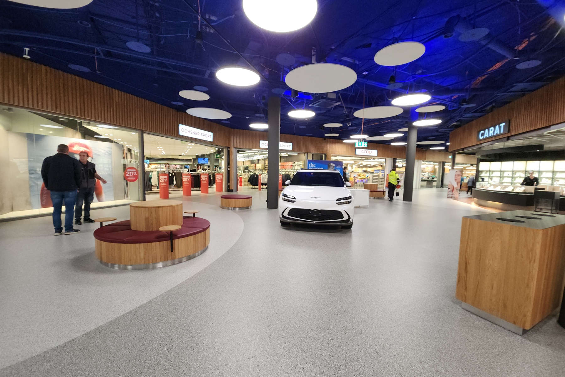 Sicht in Richtung Coop