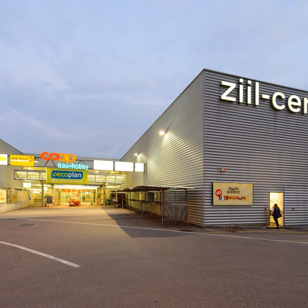 Pop-up-Fläche im Ziil-Center, direkt neben dem Eingang