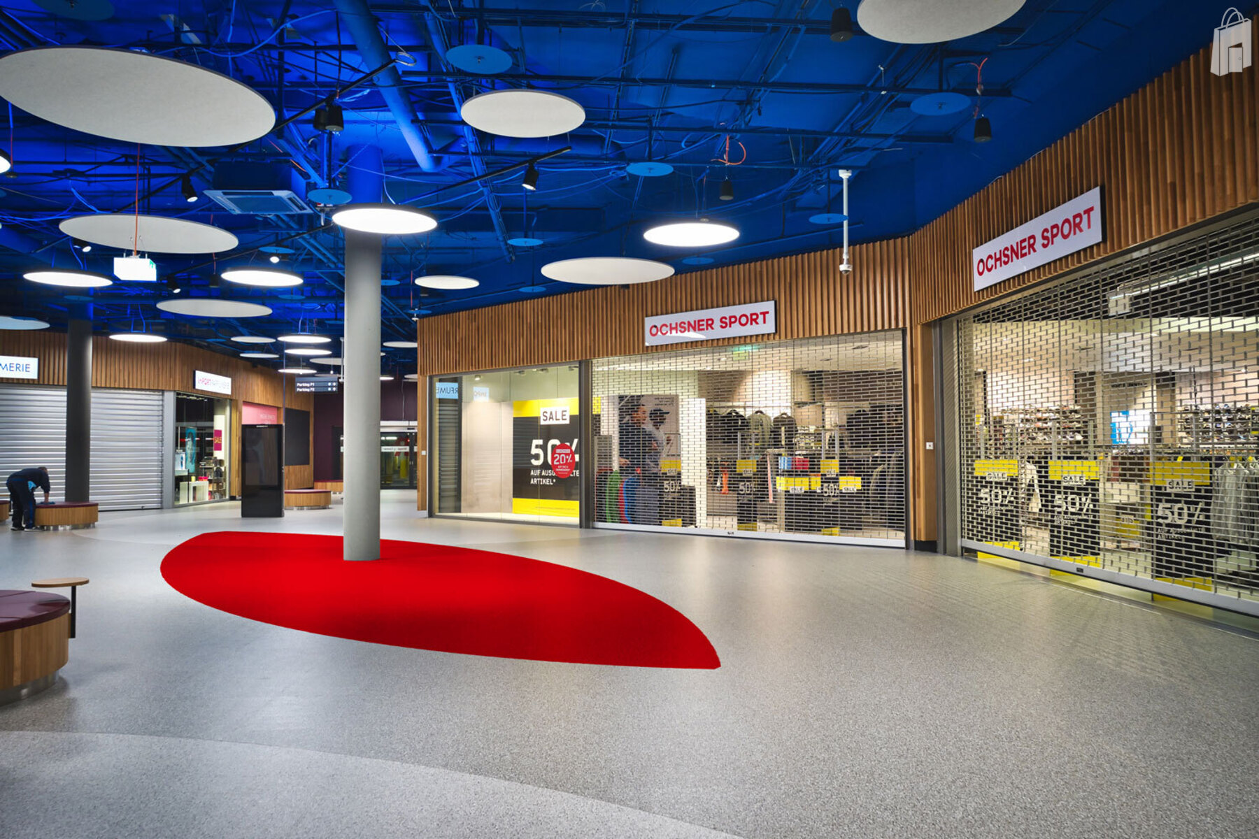 Sicht Richtung Parkhaus