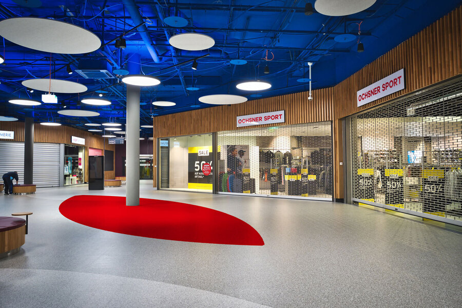 Sicht Richtung Parkhaus