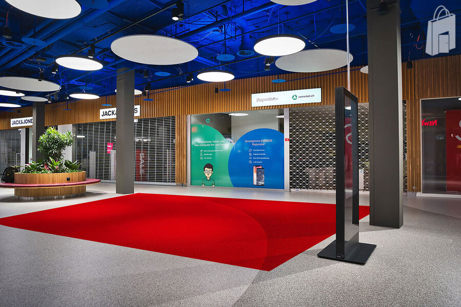 Promotionsfläche zwischen iReparaturen und New Yorker